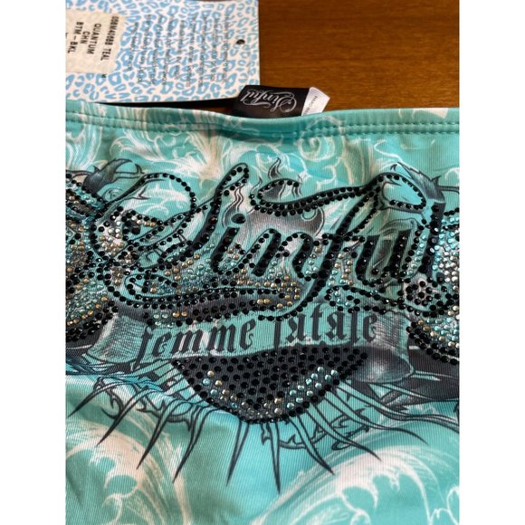 Sinful Other - Sinful by Affliction Quantum Chain Bikini Bottoms Women XL  NWT